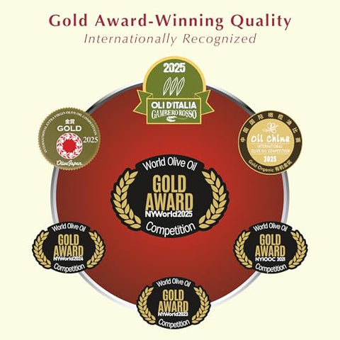 Laudemio Volmiano ÃƒÂ¢Ã¢â€šÂ¬Ã¢â‚¬Å“ Organic Tuscan Extra Virgin Olive Oil, 900+ mg/kg High-Polyphenol Italian EVOO, 2025 NYIOOC Gold Award, Early Harvest, Cold Extracted, Lab Tested, Pesticide-Free, Premium Gift Box