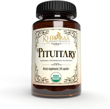 Khroma Herbal Products Organic Pituitary Blend - 60 Vegan Capsules in a Glass Bottle - for Maximum Pituitary Support - by Khroma Herbs