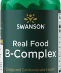 Swanson Real Food Vitamin B-Complex 60 Veg Capsules