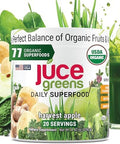 Terra Kai Organics Juce Green Superfood Powder Organic Fruits And Veggies Supplement W/ 77 Superfoods Plus Prebiotic Probiotic Blend Harvest Apple Flavor 20 Servings (250 G)
