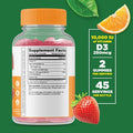 Lifeable Vitamin D 10000 Iu + Turmeric Curcumin Gummies Bundle Great Tasting Vitamin Supplement Gluten Gmo Chewable Gummy