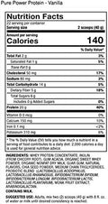 Dr. Mercola Pure Power Protein Powder, Vanilla, 31 oz (1 IB. 15 oz.) (880 g), 22 Servings, BCAA, Natural Sweeteners Only, Non GMO, Soy , Gluten