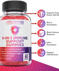 Atlantis Nutrition 8-In-1 Immune Support 60 Gummies + Ashwagandha 60 Gummies