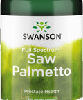 Swanson Saw Palmetto Herbal Supplement for Men Prostate Health Hair Supplement Urinary Health 540 mg 250 Capsules