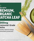 Force Factor Mighty Matcha Powder Premium Organic Matcha Green Tea Superfood To Support Calm Energy Focus Antioxidant Protection & Vitality Naturally Unflavored 30 Servings