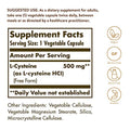 Solgar L-Cysteine 500 Mg 90 Vegetable Capsules - Free Form Amino Acid - Keratin Support For Skin Hair & Nails - Glutathione Support - Vegan Gluten Free Dairy Free Kosher 90 Servings