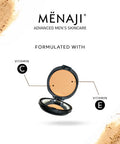 Menaji HDPV Anti-Shine Powder | Anti-Shine Face Make-Up for Men | High-Definition Face Powder | Skin-Friendly Face Powder for Men | All-Occasion Face Powder | Contains Vitamin C & E