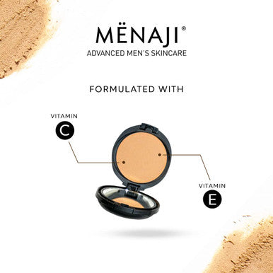 Menaji HDPV Anti-Shine Powder | Anti-Shine Face Make-Up for Men | High-Definition Face Powder | Skin-Friendly Face Powder for Men | All-Occasion Face Powder | Contains Vitamin C & E