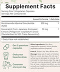Micro Ingredients Nad 500Mg With Resveratrol 240 Veggie Capsules 2-In-1 Nad Supplement For Women & Men Nmn Pathway Alternative Non-Gmo Gluten Free