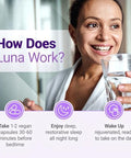 Nested Naturals Luna Herbal Sleep Supplement With Melatonin Valerian Root Chamomile 180 Vegan Capsules (3Pack) 60 Capsules Per Bottle
