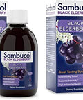 Sambucol Black Elderberry Syrup - Sambucus Elderberry Syrup Black Elderberry Liquid Immune Support High Antioxidants Gluten Free - Original Formula 7.8 Fl Oz (Pack Of 2)