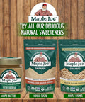 Maple Joe Organic Maple Sugar Sprinkles, Maple Flakes Made With Canadian 100% Pure Maple Syrup. Delicious With Coffee, Ice Cream, Yogurt & More Maple Sugar Granulated Chips Maple Chunks 7.8 oz