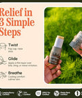 Lunata Naturals Itch Relief Stick 1 Pack - Fast Acting Bug Bite Relief With Menthol & 0.1 Colloidal Oatmeal Cools & Soothes Mosquito Bites Insect Stings & Skin Irritation 18G
