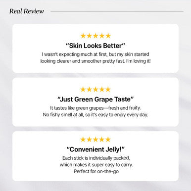 BB LAB Collagen Tangle Up Jelly Stick Green Grape Flavor 3,500mg Low Molecular Fish Collagen Inner Beauty with 20 Functional Ingredients Chewy Texture 20g x 14 Sticks