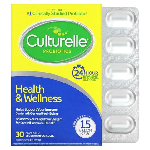 Culturelle Health & Wellness Probiotic Vegetarian Capsules 30 Ea (Pack Of 2)