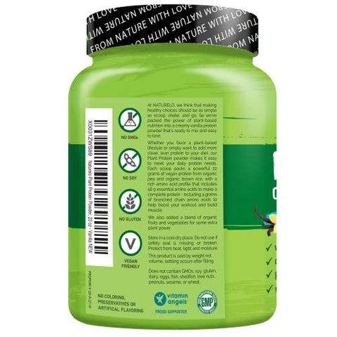Naturelo Vegan Plant Protein Powder - Vanilla And Chocolate Bundle 40 Servings