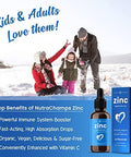 Nutrachamps Black Elderberry Syrup And Organic Zinc Liquid Drops Bundle