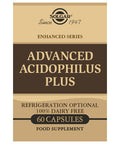 Solgar Advanced Acidophilus Plus 60 Vegetable Capsules - Supports Healthy Intestinal Flora - 500 Million Microorganisms Per Serving - Gluten & Dairy Free - Vegetarian - 60 Servings