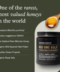 Bee-Ome Gold by Enviromedica - Unpasteurized Raw Manuka Honey with Probiotics, Royal Jelly, Bee Pollen & Propolis, Functional Superfood Honey, 7.4oz