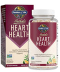 Garden Of Life Herbals Heart Health Supplement With Folate Bergamot Green Tea & Vitamin E & K For Cholesterol Circulatory & Blood Pressure Support Non-Gmo Gluten-Free Citrus Flavor 30 Servings