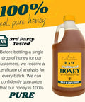 Bulk Honey - 6 LBS - Half Gallon of Raw Honey - Pure Unfiltered Delicious Healthy