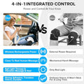 Holloii 4-In-1 Knee Massager Deep Heat Red Light Vibration & 3D Massage Cordless And Portable With Large Led Screen Ideal For Joint Pain Relief & Post-Workout Recovery For Families And Friends