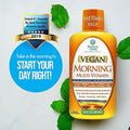 Tropical Oasis - Vegan Morning Liquid Multivitamins, Daily Liquid Vitamins with 74 Trace Minerals, 18 Amino Acids, and 10 Herbs, 32fl oz (960ml, 32 Servings)