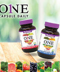 Bluebonnet Nutrition One For Men Whole Foodbased Multiple Daily Nutrition Nongmo Vegetarian Friendly Kosher Gluten Soy Dairy Iron 60 Vegetable Capsules 60 Servings