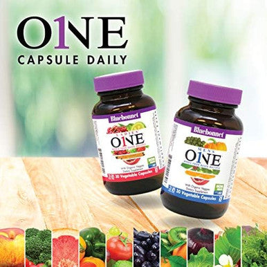 Bluebonnet Nutrition One For Men Whole Foodbased Multiple Daily Nutrition Nongmo Vegetarian Friendly Kosher Gluten Soy Dairy Iron 60 Vegetable Capsules 60 Servings