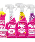 Stardrops The Pink Stuff Miracle Cleaning Bundle Multi-Purpose Paste Spray Bathroom Foam Cleaner Window & Glass Cleaner And Cream Cleaner Complete All-Purpose Home Cleaning Kit