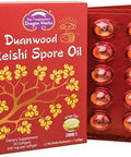 Dragon Herbs Duanwood Reishi Spore Oil Softgel Capsules 30 Softgels 500 Mg Each