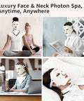 Lumenixa Red Light Therapy For Face And Neck 7 Colors Led Facial Light Therapy Mask - Birthday Christmas Mothers Day Valentines Day Self Care s For Her Women Mom Best Friend Wife Teacher