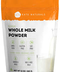 Kate Naturals Dry Whole Milk Powder For Baking And Coffee (12Oz) Dried Powdered Milk For Adults. Rbst-. Substitute For Liquid Milk. Milk Whole Powder For Milkshakes. Made In Usa.