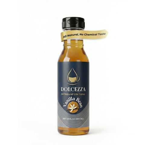 Dolcezza Allulose Simple Syrup, All Natural Low Sugar Sweetener for Coffee, Baking, and Drinks. Keto Friendly Monkfruit Blend. No Stevia or Artificial Sweeteners. No Aftertaste. 12ÃƒÂ¢Ã¢â€šÂ¬Ã‚Â¯fl oz