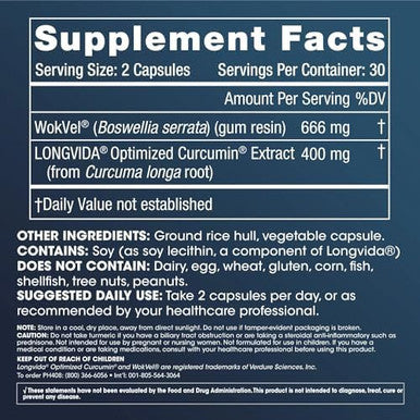 Prohealth Body & Joint Optimized Curcumin Longvida (60 Veggie Capsules) (2Pack)