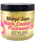 Ampro Shinenjam Castor Oil And Flaxseed Gel Nourishes Tresses And Adds Shine Infused With Vitamin E To Condition All Hair Textures Strengthens With Keratin Protein And Omega 316 Oz