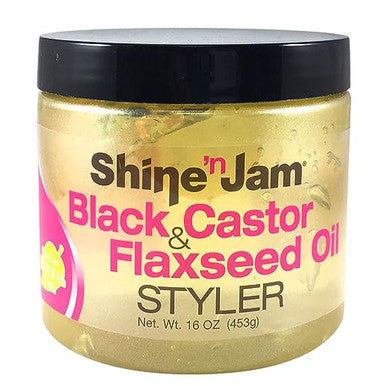 Ampro Shinenjam Castor Oil And Flaxseed Gel Nourishes Tresses And Adds Shine Infused With Vitamin E To Condition All Hair Textures Strengthens With Keratin Protein And Omega 316 Oz