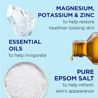 Dr Teal'S Pure Epsom SaltRestorative Minerals With MagnesiumPotassiumZinc & Essential Oils3 Lbs (Pack Of 4)
