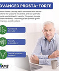 America Medic & Science Advanced Prosta-Forte (90 Caplets) Prostate Supplement For Men Dietary Pills With Saw Palmetto Extract, Vitamin D3, Zinc, And Pumpkin Seed Oil For Enhanced Prostate Health