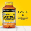 Mason Natural Plantbased Ultra Digestive Enzymes With Bromelain Lactase & Papain Supports Digestion & Bloating Relief 60 Capsules Pack Of 3
