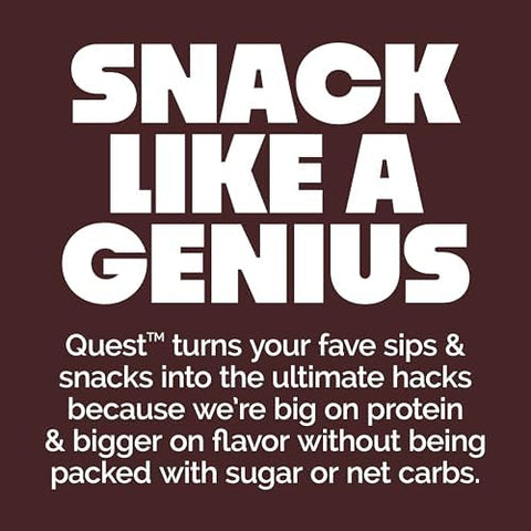 Quest Nutrition Chocolate Brownie Protein Bars, 20g Protein, 4g Net Carbs, 1g Sugar, High Fiber, Gluten Free, Keto Friendly, 4 Count