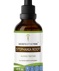 Secrets of the Tribe Stephania Root Alcohol Extract, High-Potency Herbal Drops, Tincture Made from Wildcrafted Stephania Root (Stephania Tetrandra) Dried Root 4 oz