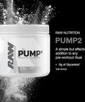 Raw Pump2 Pre Workout Glycerol Pump Pre Workout Supplement Pair Pump Supplement For Best Results Or Any Preworkout Powder Enhanced Hydration And Boost Energy Unflavored (20 Servings)