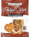 Snack Factory Pretzel Crisps, Honey Mustard & Onion, 7.2 Ounce (Pack of 12)