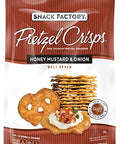 Snack Factory Pretzel Crisps, Honey Mustard & Onion, 7.2 Ounce (Pack of 12)