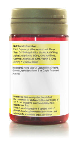 Power Health Hemp Seed Oil 1000mg + Vitamin E 10mg 30's