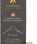 Sendero Specialty Coffee Compostable Coffee Capsules Guatemala 10caps