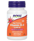 Now Food Vitamin D-3 2000 I.U 240 Softgels