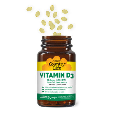 Country Life Vitamin D3 2,500 I.U.