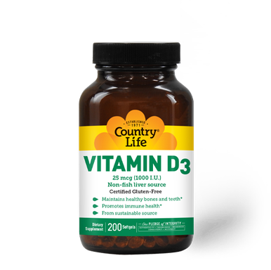 Country Life Vitamin D3 1,000 I.U.